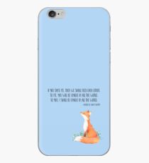 Tamed Fox Little Prince fox quote, text art iPhone Case