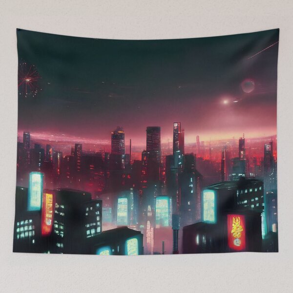Item preview, Neo Tokyo Themed Painting designed and sold by Foodcolored.