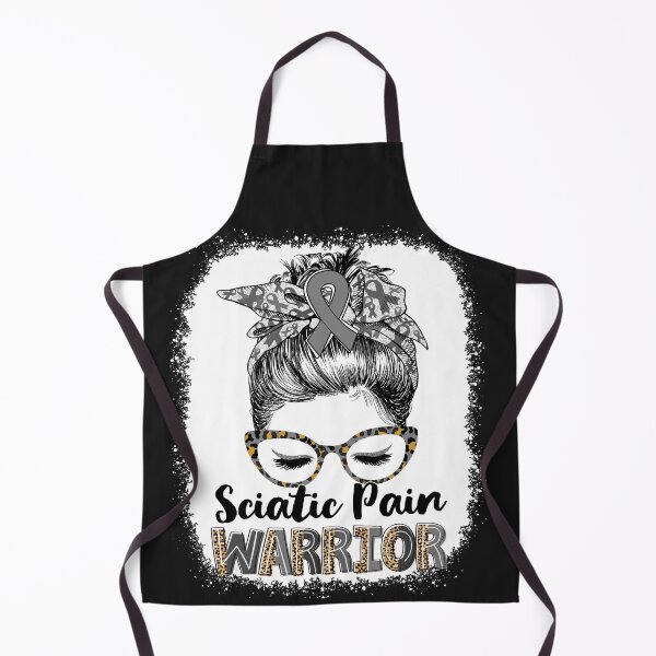 Item preview, Messy Bun Leopard Sciatic Pain Warrior designed and sold by rechardtee.