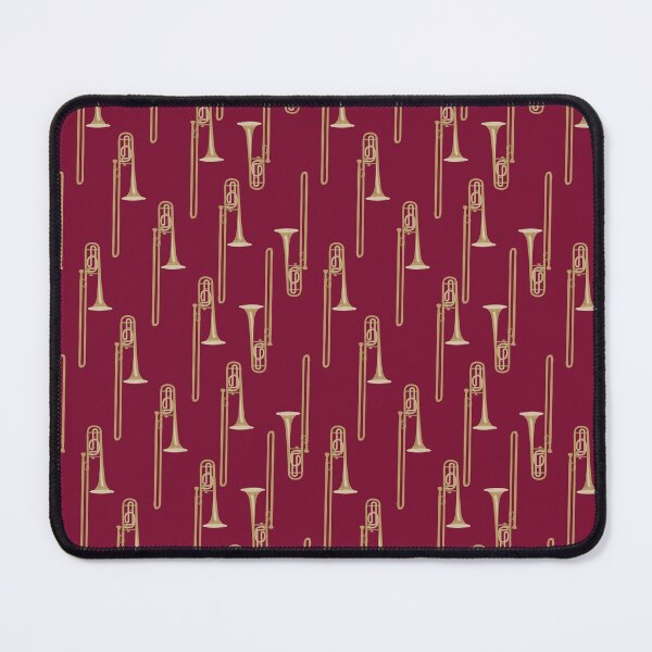Item preview, Trombones on dark red designed and sold by kobyakov.