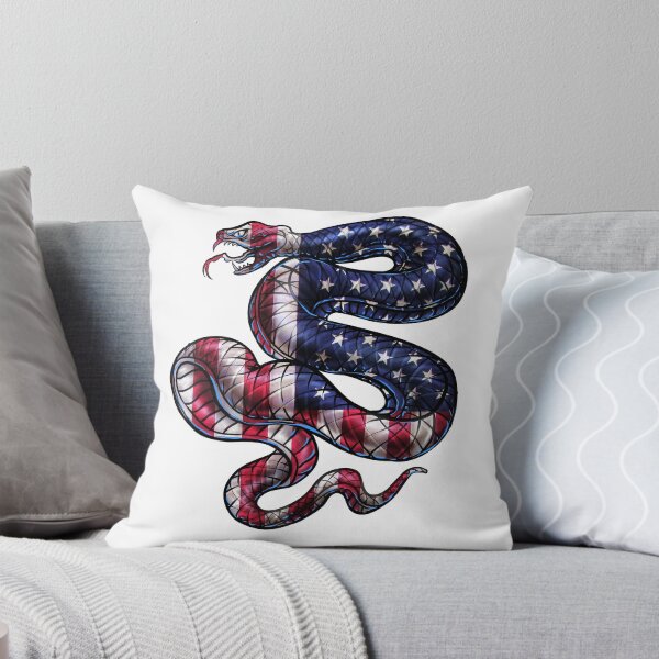 Aperçu de l'œuvre Serpent drapeau américain créée et vendue par Meliafroggy.