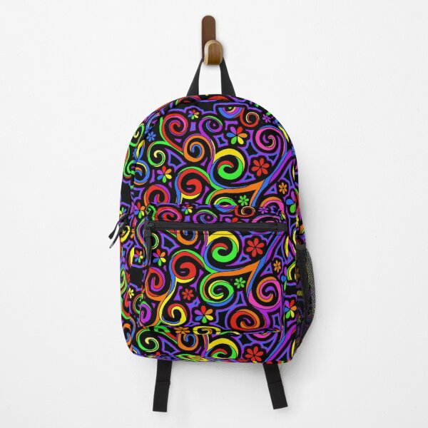 Item preview, Rainbow Colors Abstract Swirls Hippy Art designed and sold by Alondra.