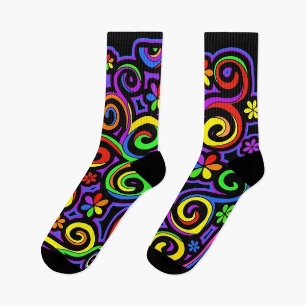 Item preview, Rainbow Colors Abstract Swirls Hippy Art designed and sold by Alondra.