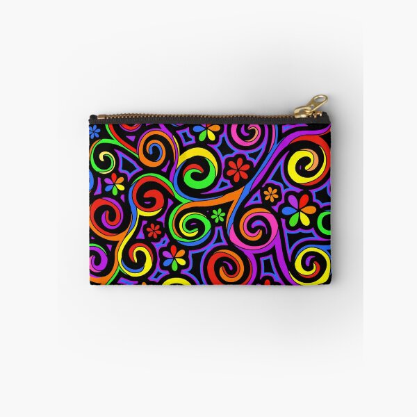 Item preview, Rainbow Colors Abstract Swirls Hippy Art designed and sold by Alondra.