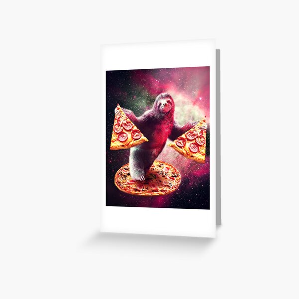 Item preview, Funny Space Sloth With Pizza  designed and sold by SkylerJHill.