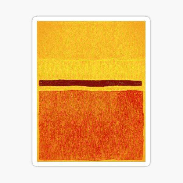 A Rothko Black Line Sticker