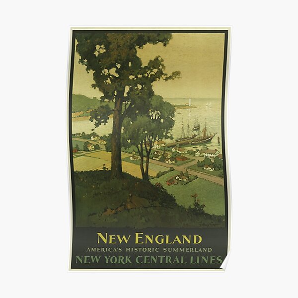New England - Vintage Travel Poster Poster