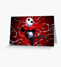 Jack Skellington in red Greeting Card