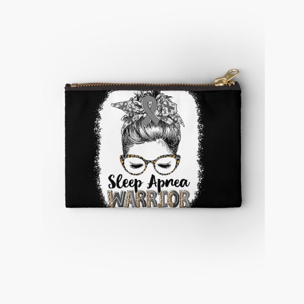 Item preview, Messy Bun Leopard Sleep Apnea Warrior designed and sold by rechardtee.