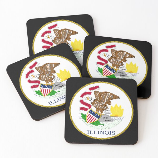 Item preview, Illinois Coat of Arms designed and sold by Aleksander37.