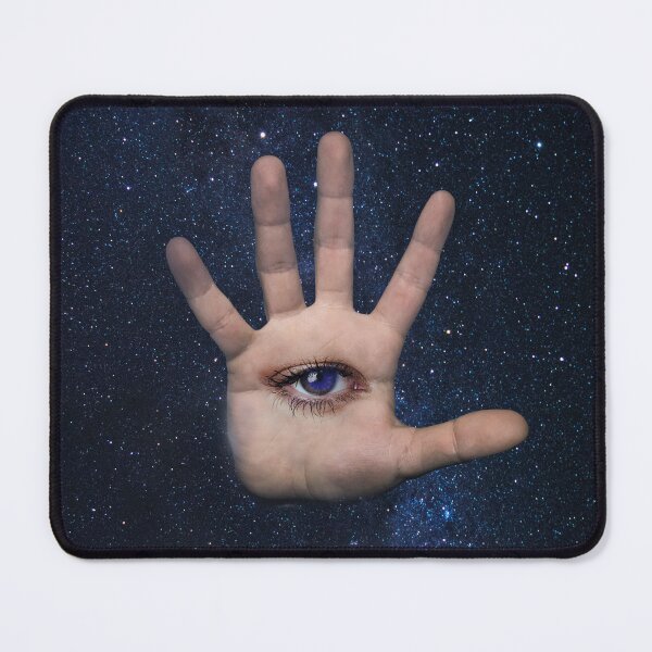 Item preview, Hand with a surreal eye in outer space designed and sold by Yasmine khalifa.