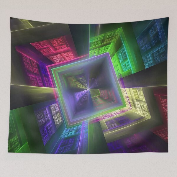 Item preview, Perspective, Optical Illusion, Endless Staircase, Colorful abstract art designed and sold by Nostrathomas66.