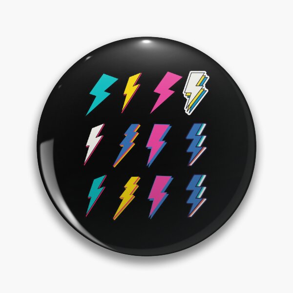 Item preview, Trendy Pink Blue Lightning Bolt Pack designed and sold by BronikowskiART.