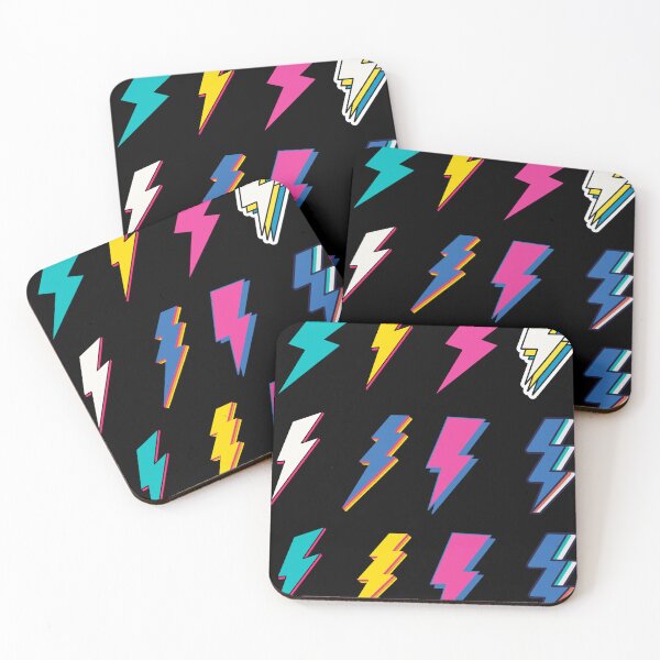 Item preview, Trendy Pink Blue Lightning Bolt Pack designed and sold by BronikowskiART.