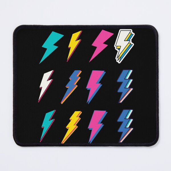 Item preview, Trendy Pink Blue Lightning Bolt Pack designed and sold by BronikowskiART.