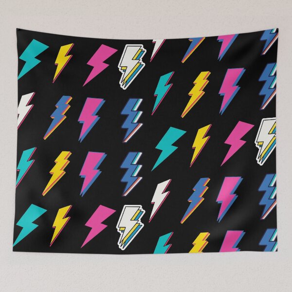 Item preview, Trendy Pink Blue Lightning Bolt Pack designed and sold by BronikowskiART.