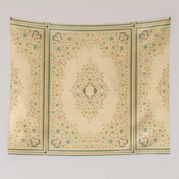 Item preview, White leather book cover with detailed colorful floral embossed design designed and sold by coverinlove.