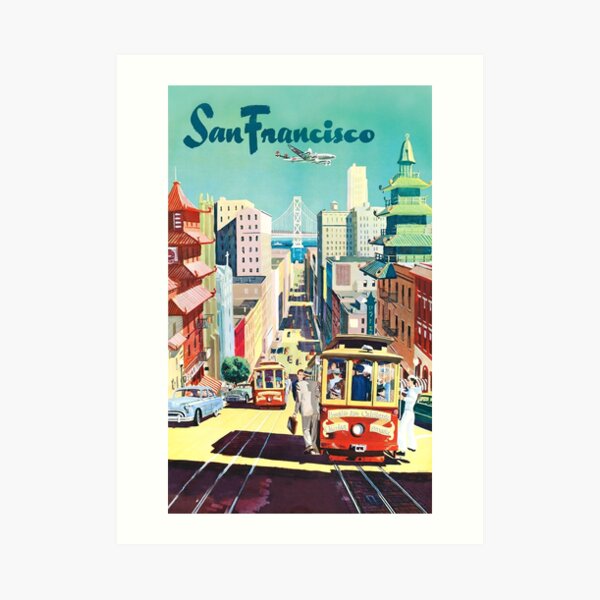 San Francisco - Vintage Travel Poster Art Print