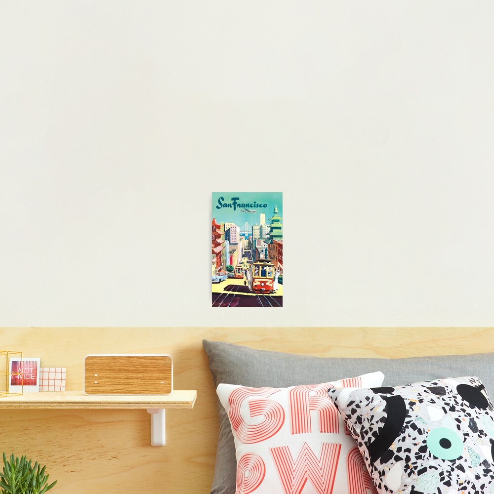 San Francisco - Vintage Travel Poster Photographic Print