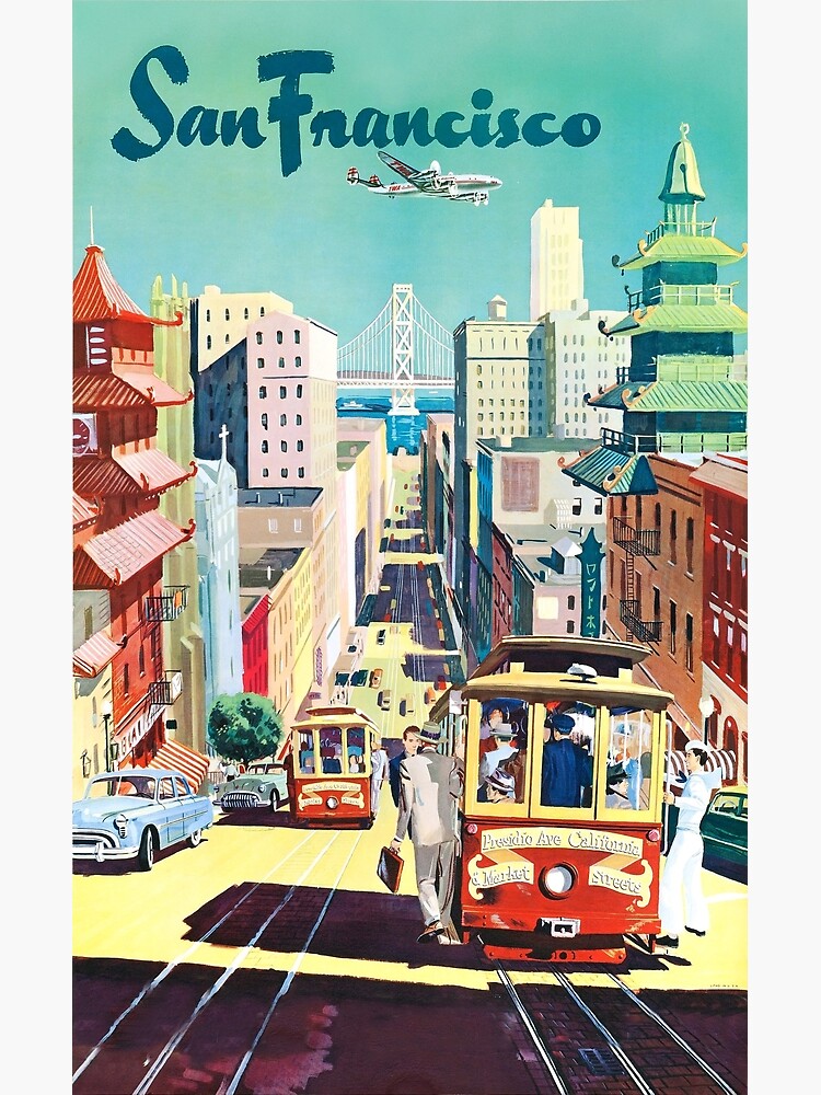San Francisco - Vintage Travel Poster by dru1138