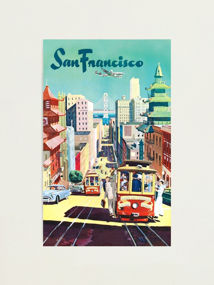 Alternate view of San Francisco - Vintage Travel Poster Photographic Print