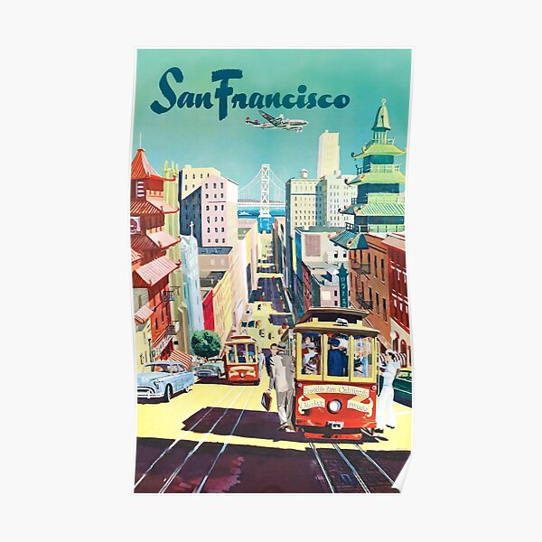 San Francisco - Vintage Travel Poster Poster