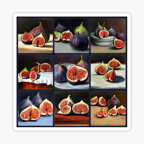 "Figs Art" Sticker for Sale by CinderPress Redbubble