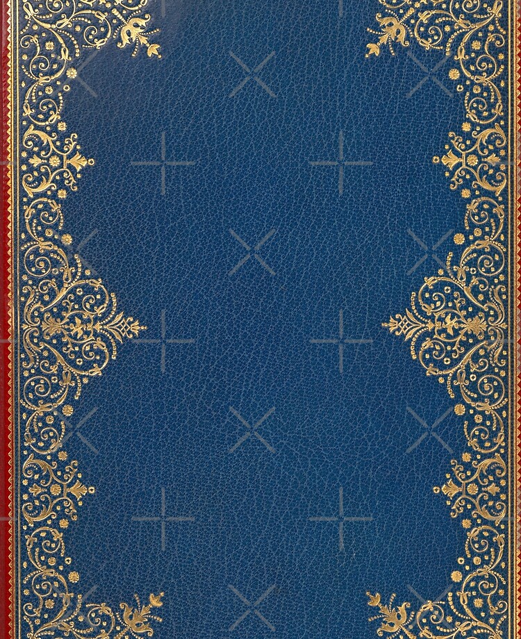 Sea Blue leather book cover with highly patterned gold inlay iPad Case &  Skin for Sale by coverinlove