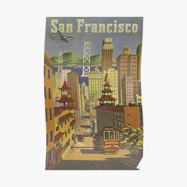 San Francisco - Vintage Travel Poster Poster