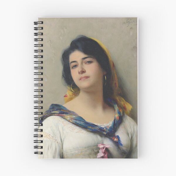 Item preview, A Young Beauty | Eugen von Blaas | 1908 Italian Art designed and sold by CJET.