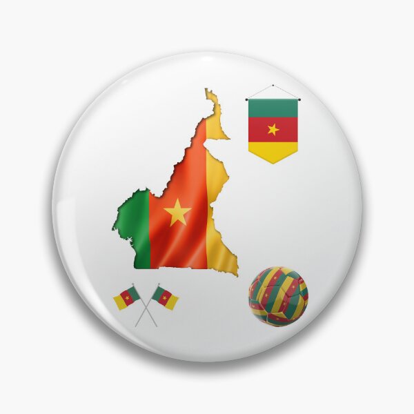 Item preview, Cameroon Map Flag designed and sold by Tienda-Vane.