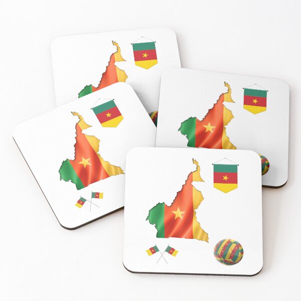 Item preview, Cameroon Map Flag designed and sold by Tienda-Vane.
