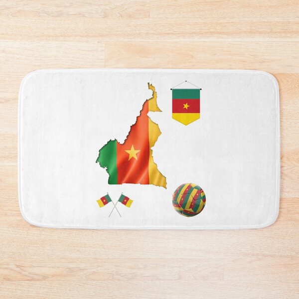 Item preview, Cameroon Map Flag designed and sold by Tienda-Vane.