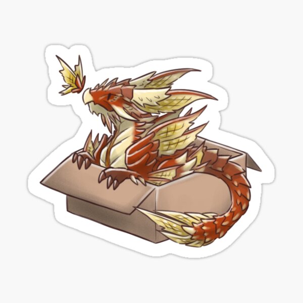 Bloodbath Diablos tribal design - Monster Hunter Sticker for Sale