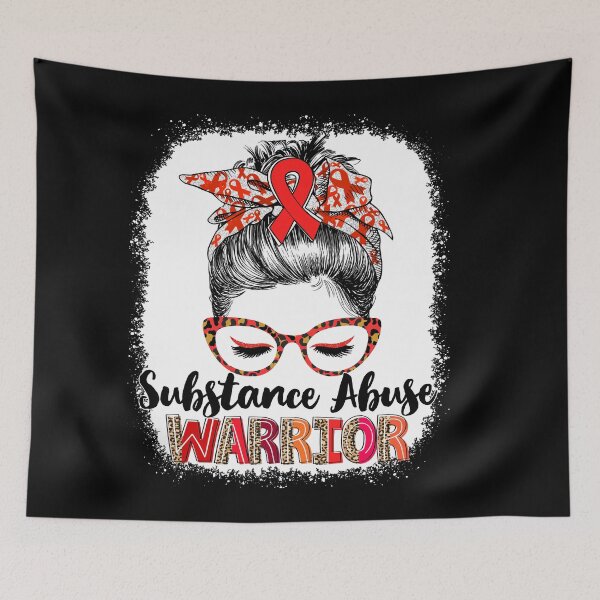 Item preview, Messy Bun Leopard Substance Abuse Warrior designed and sold by rechardtee.