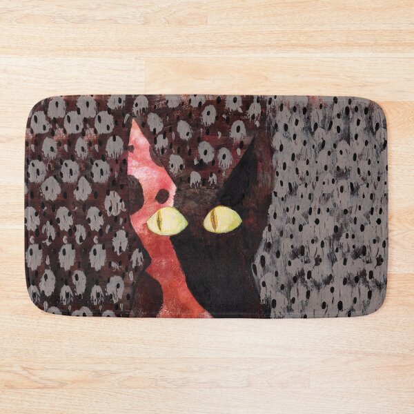 Item preview, Folksy black cat designed and sold by Wondroustrange.