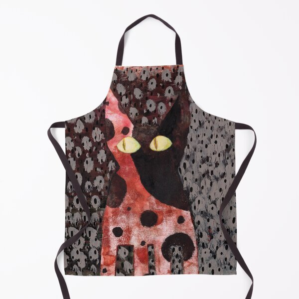 Item preview, Folksy black cat designed and sold by Wondroustrange.