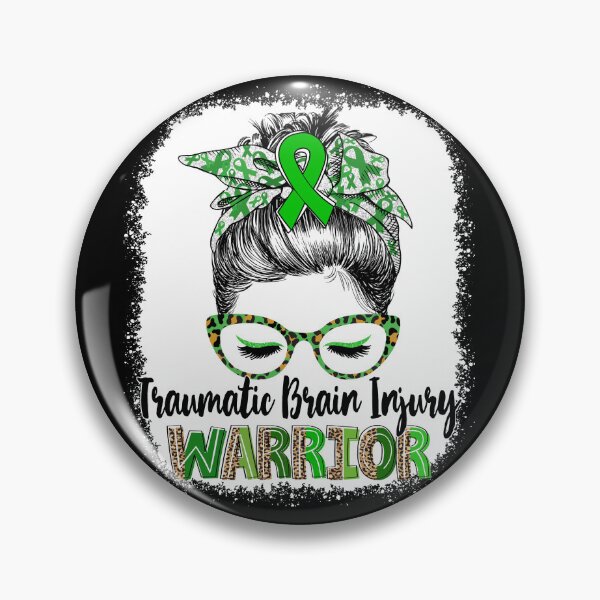 Item preview, Messy Bun Leopard Traumatic Brain Injury Warrior designed and sold by rechardtee.