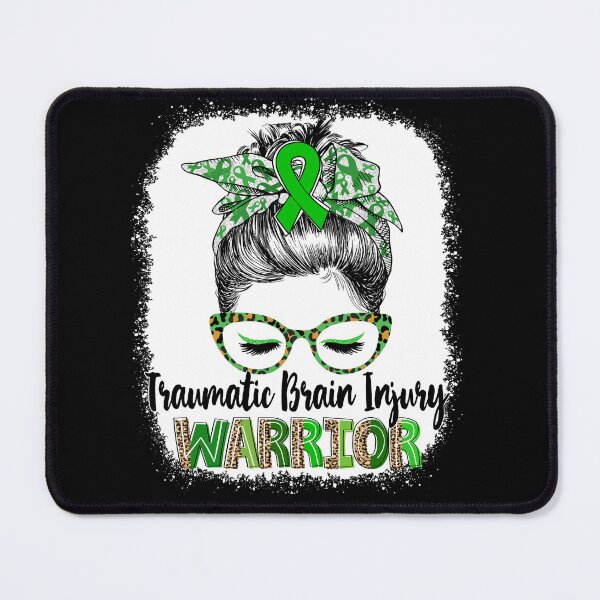 Item preview, Messy Bun Leopard Traumatic Brain Injury Warrior designed and sold by rechardtee.