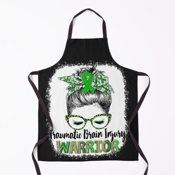 Item preview, Messy Bun Leopard Traumatic Brain Injury Warrior designed and sold by rechardtee.