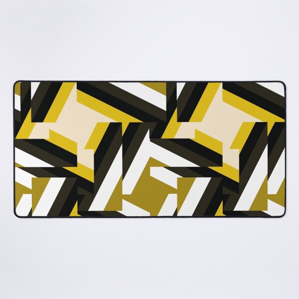 Artikelvorschau, distorted houndstooth - mustard, yellow, black and white entworfen und verkauft von kobyakov.