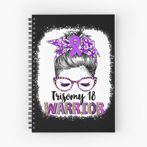 Item preview, Messy Bun Leopard Trisomy 18 Warrior designed and sold by rechardtee.