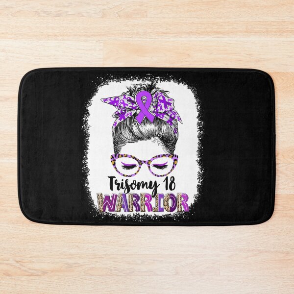 Item preview, Messy Bun Leopard Trisomy 18 Warrior designed and sold by rechardtee.