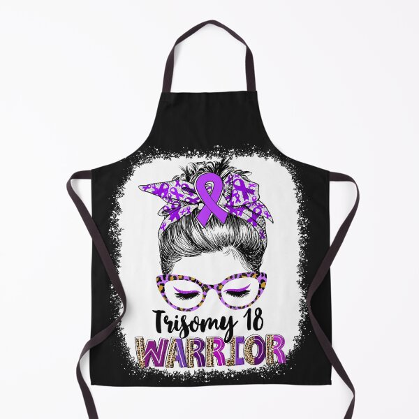 Item preview, Messy Bun Leopard Trisomy 18 Warrior designed and sold by rechardtee.