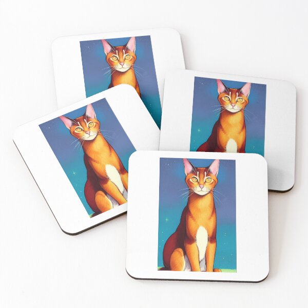 Item preview, Abyssinian cat designed and sold by GroovyDino.