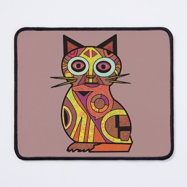 Item preview, Orange Cat - Modern Cubist designed and sold by FlippinTurtles.