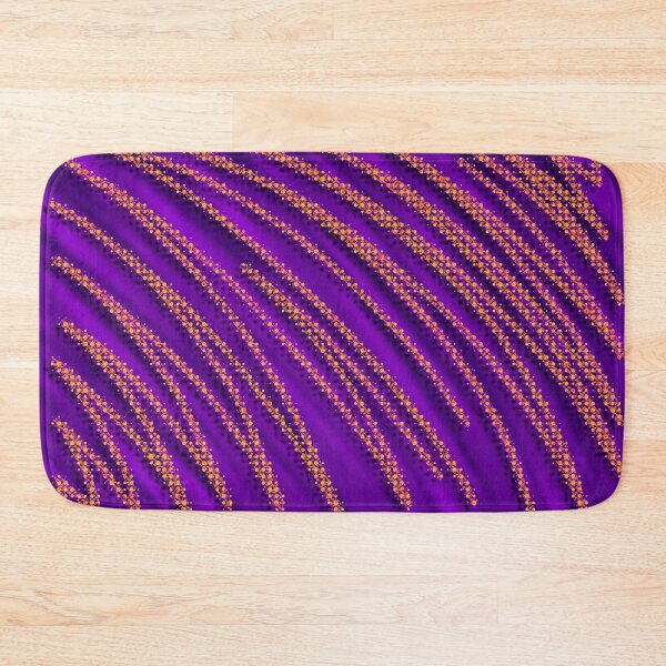 Item preview, Purple Orange Funky Halftone Zig Zag Pattern designed and sold by that5280lady.