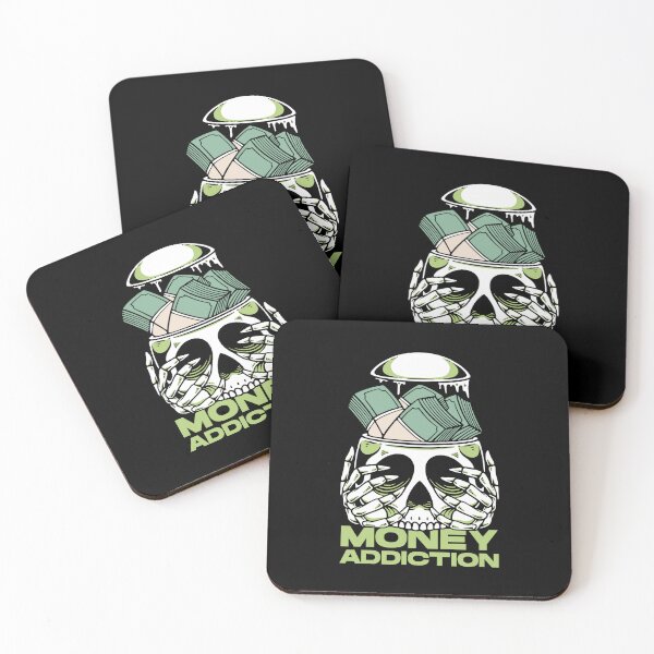 Item preview, Money Addiction Skull designed and sold by rukurustudio.
