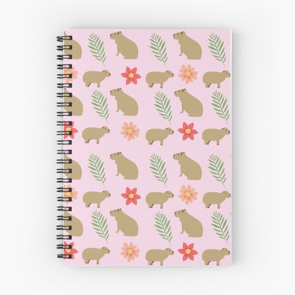 Item preview, Capybaras with flowers pink designed and sold by ArlacV.