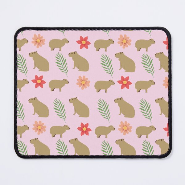 Item preview, Capybaras with flowers pink designed and sold by ArlacV.